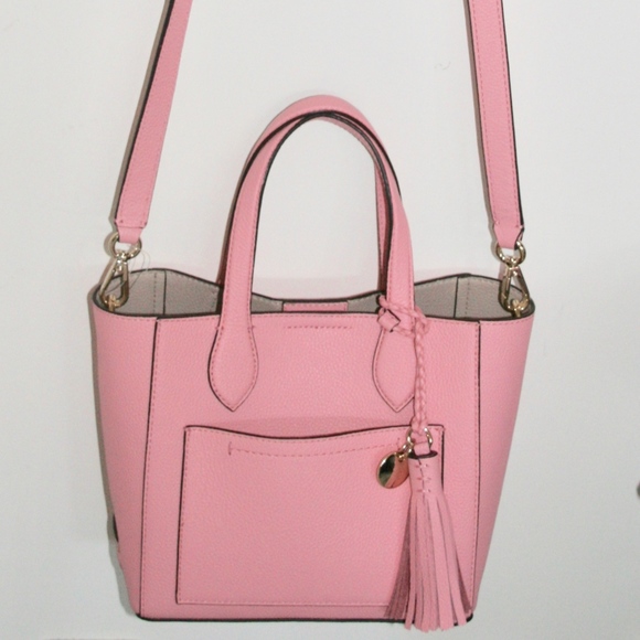 NWOT Cole Haan Pink Leather Handbag with Tassel - Picture 4 of 4